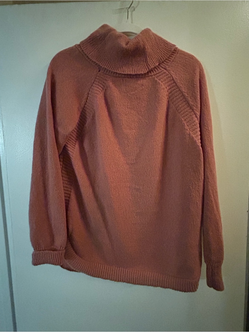 Relaxed Cowl Neck Sweater in Dusty Rose